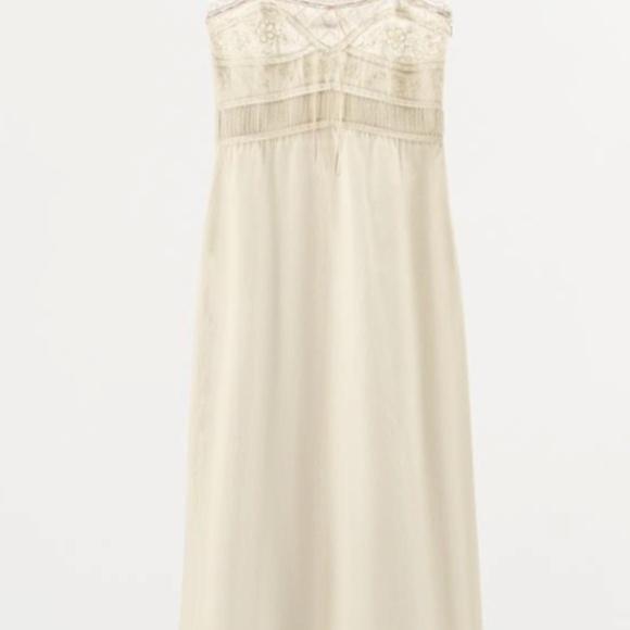 NWT LACE BOW MIDI DRESS - Picture 3 of 3